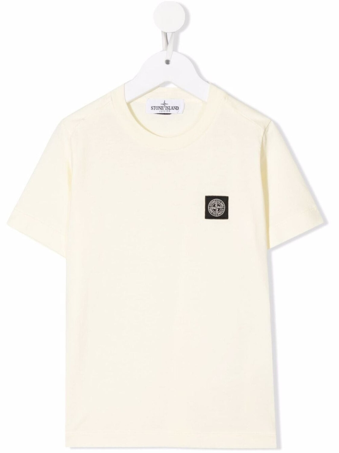 

Stone Island Junior футболка с нашивкой-логотипом, желтый