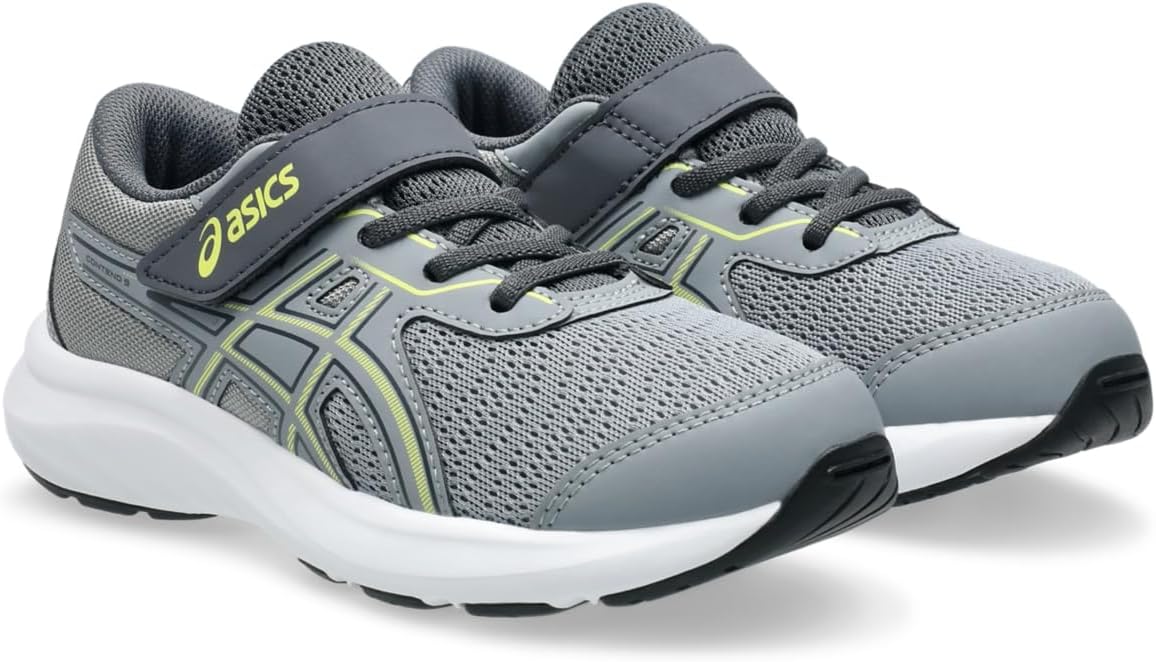 Кроссовки ASICS Boys Contend 9 Ps (для малышей/детей младшего возраста), Gravel/Citron — фото 2