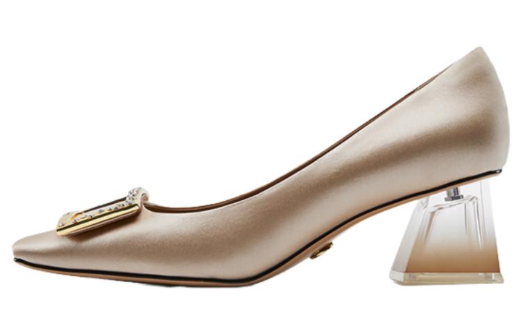 Туфли на платформе с массивным каблуком 7 см NINE WEST, черные
