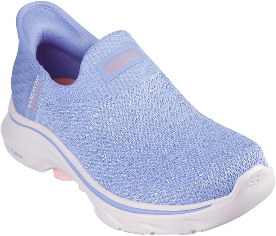 

Мужские кроссовки Skechers Gowalk Arch Fit на шнуровке - спортивные удобные слипоны для ходьбы, фиолетовый/розовый
