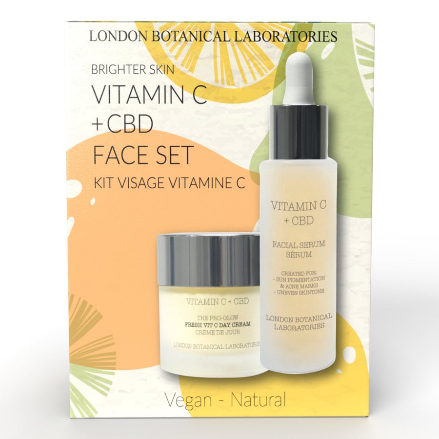

Набор для осветления кожи с КБД и витамином С London Botanical Laboratories