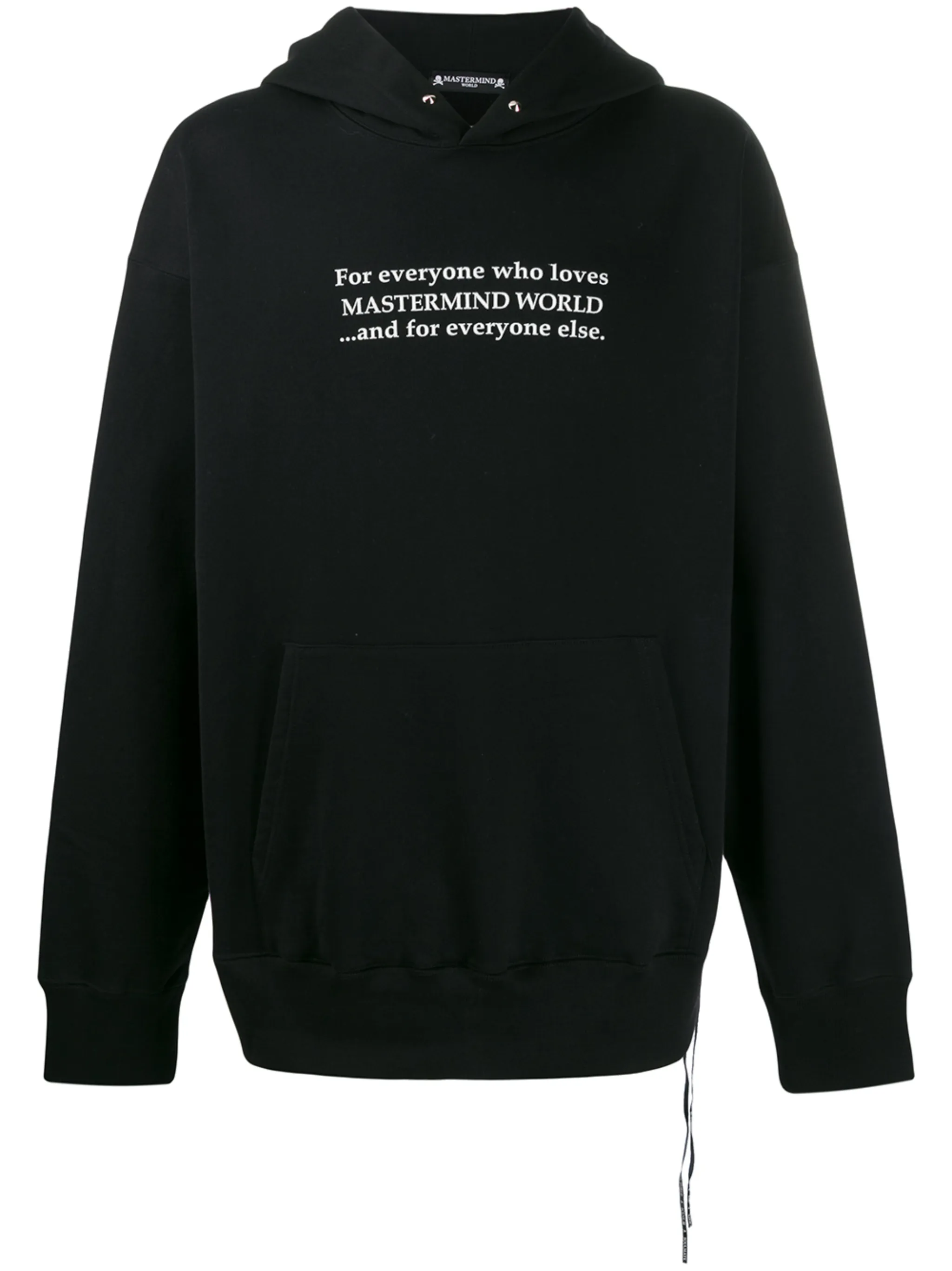 

Худи свободного кроя с графичным принтом Mastermind World, черный