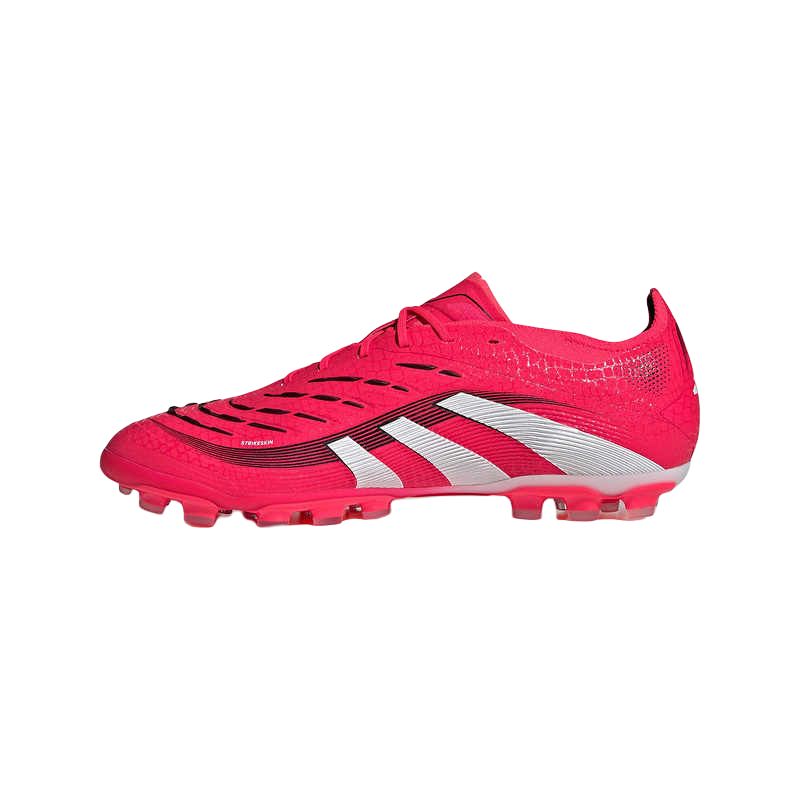 Adidas Футбольные бутсы PREDATOR ELITE AG резиновые с короткими шипами, противоскользящие, износостойкие, унисекс, красные, белые