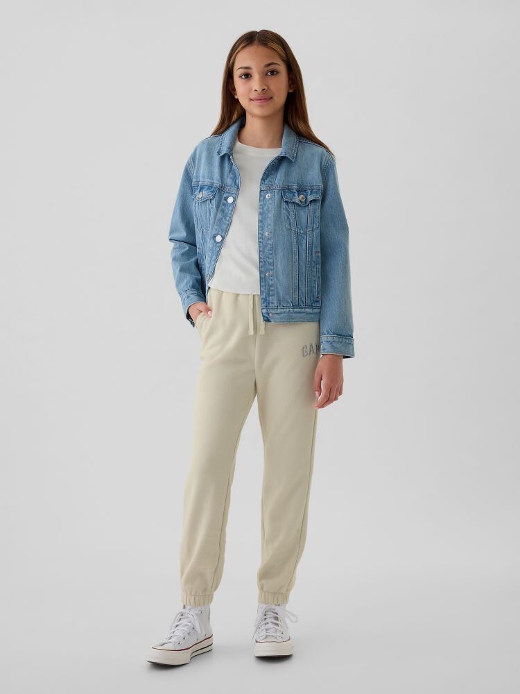 

Детские спортивные штаны с логотипом Gap, бежевый