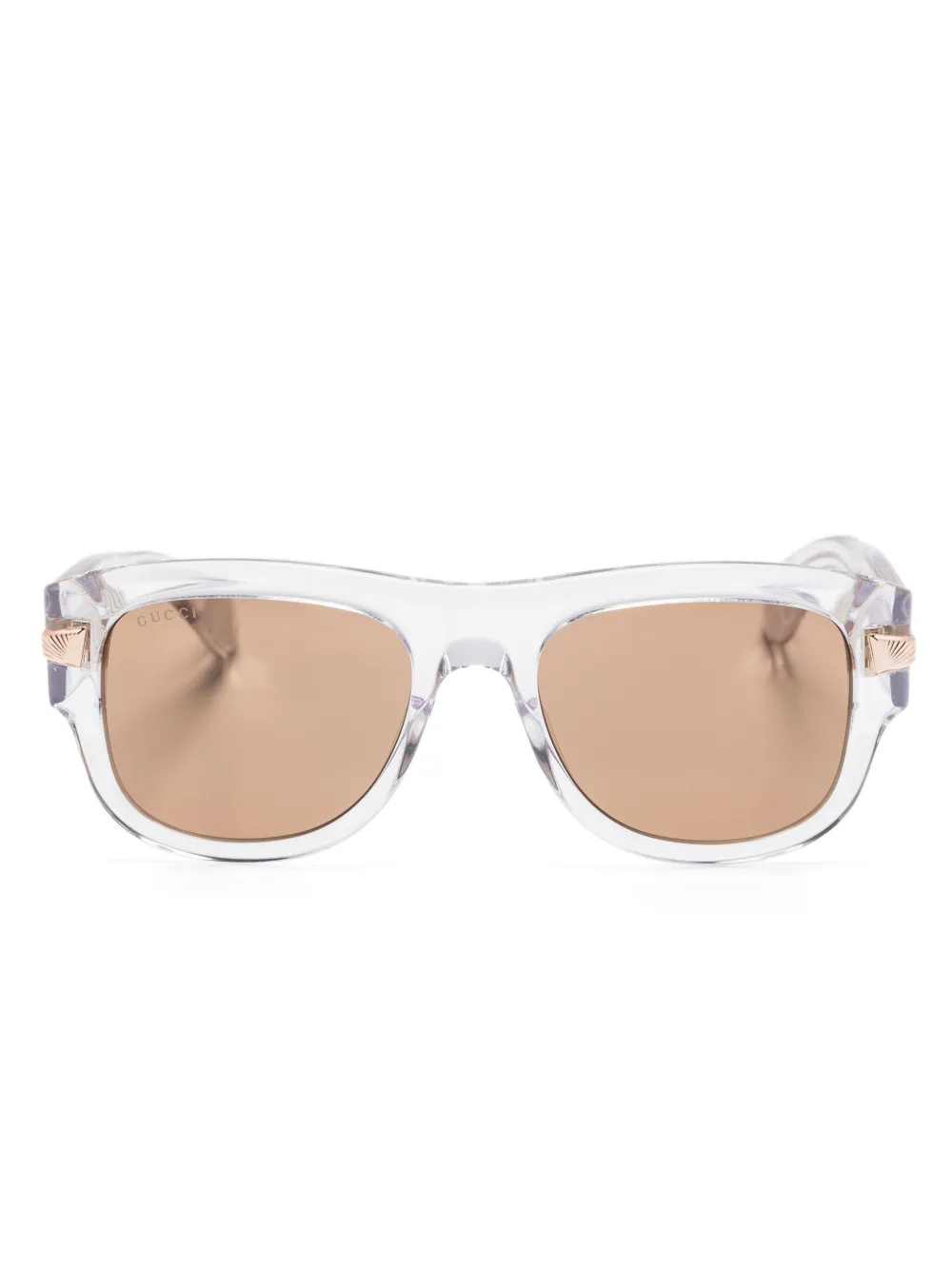 

Солнцезащитные очки в квадратной оправе с логотипом Gucci Eyewear, нейтральный