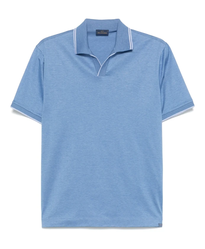 

Хлопковая рубашка поло Paul & Shark, синий