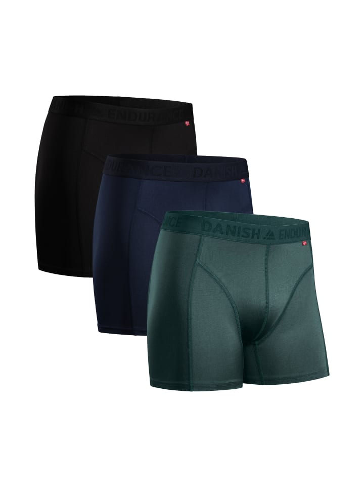 

Боксерские трусы DANISH ENDURANCE, цвет black/blue/green