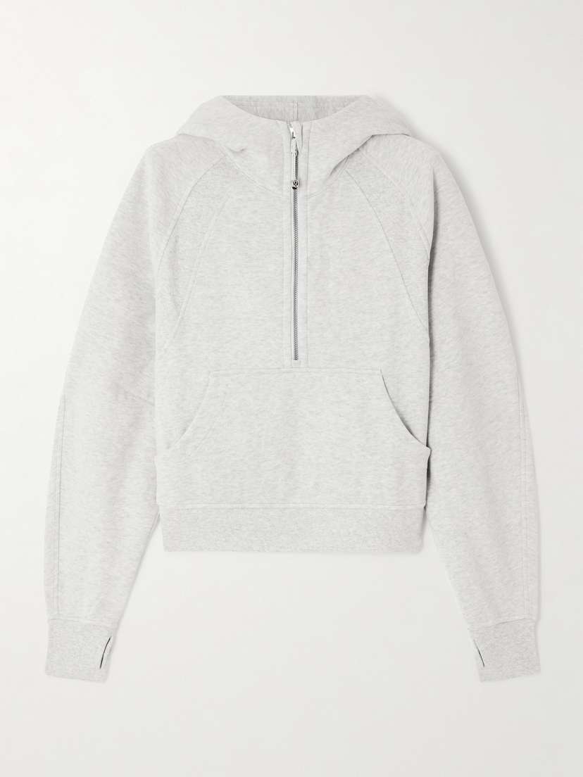 

Толстовка свободного кроя из хлопкового смесового трикотажа Scuba Lululemon, серый