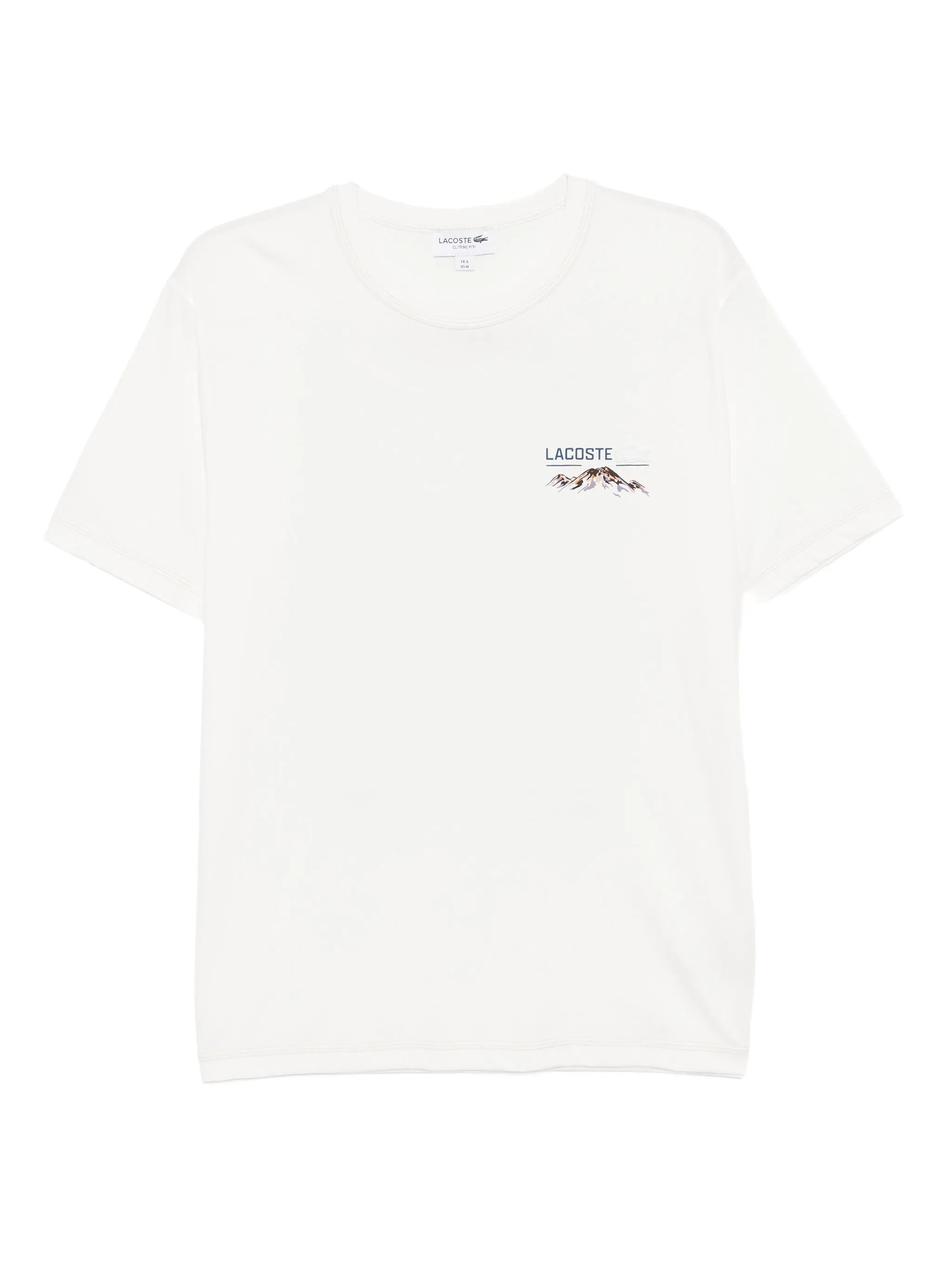 

Футболка из джерси с принтом Lacoste, белый