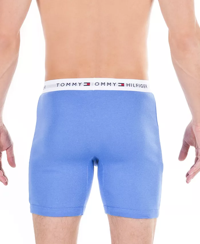 Мужские классические боксеры из хлопка, 3 шт Tommy Hilfiger, оранжевый — фото 3