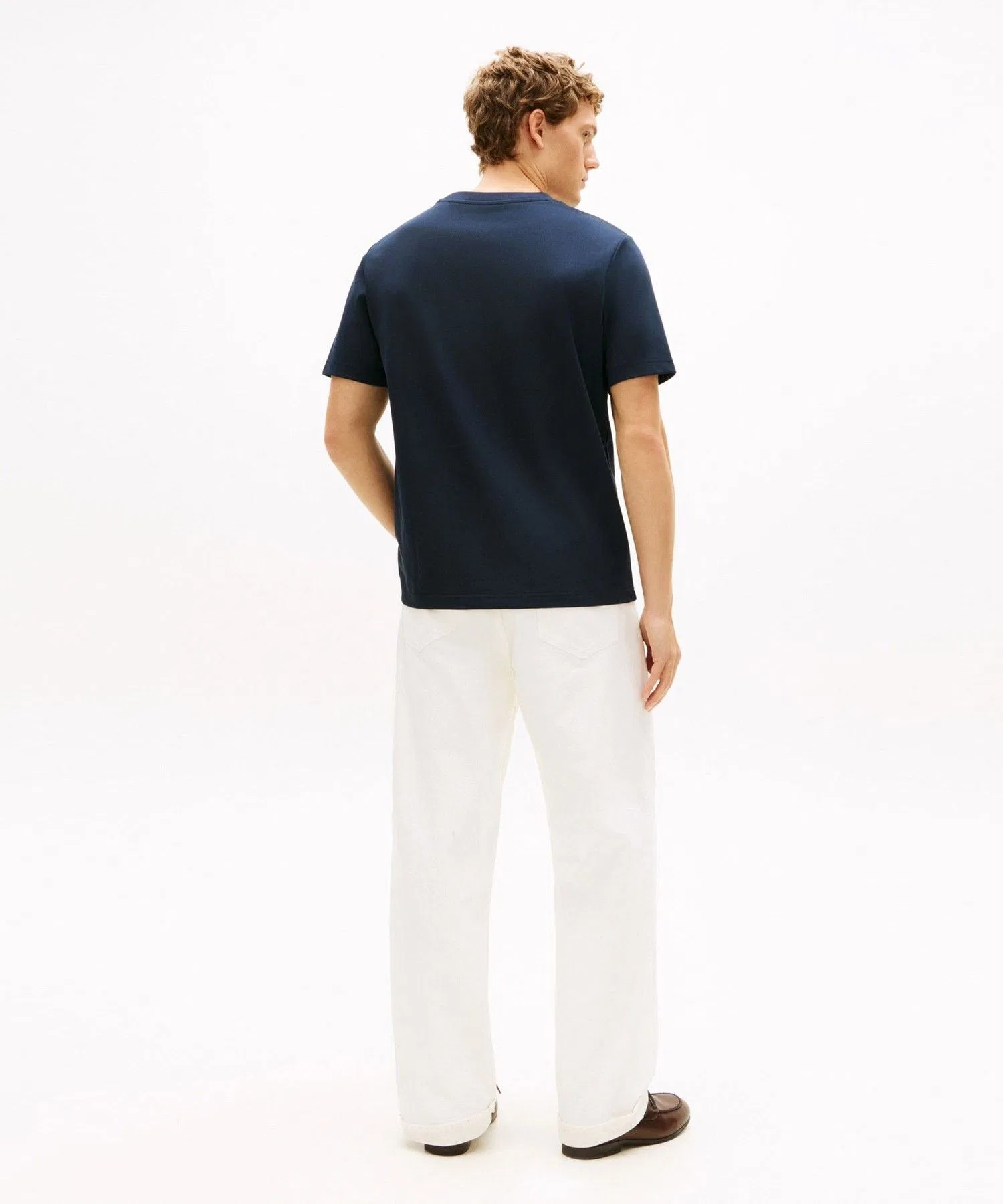 Мужская футболка TOMMY HILFIGER ICON PIQUE INTERLOCK GRAPHIC TEE — фото 4