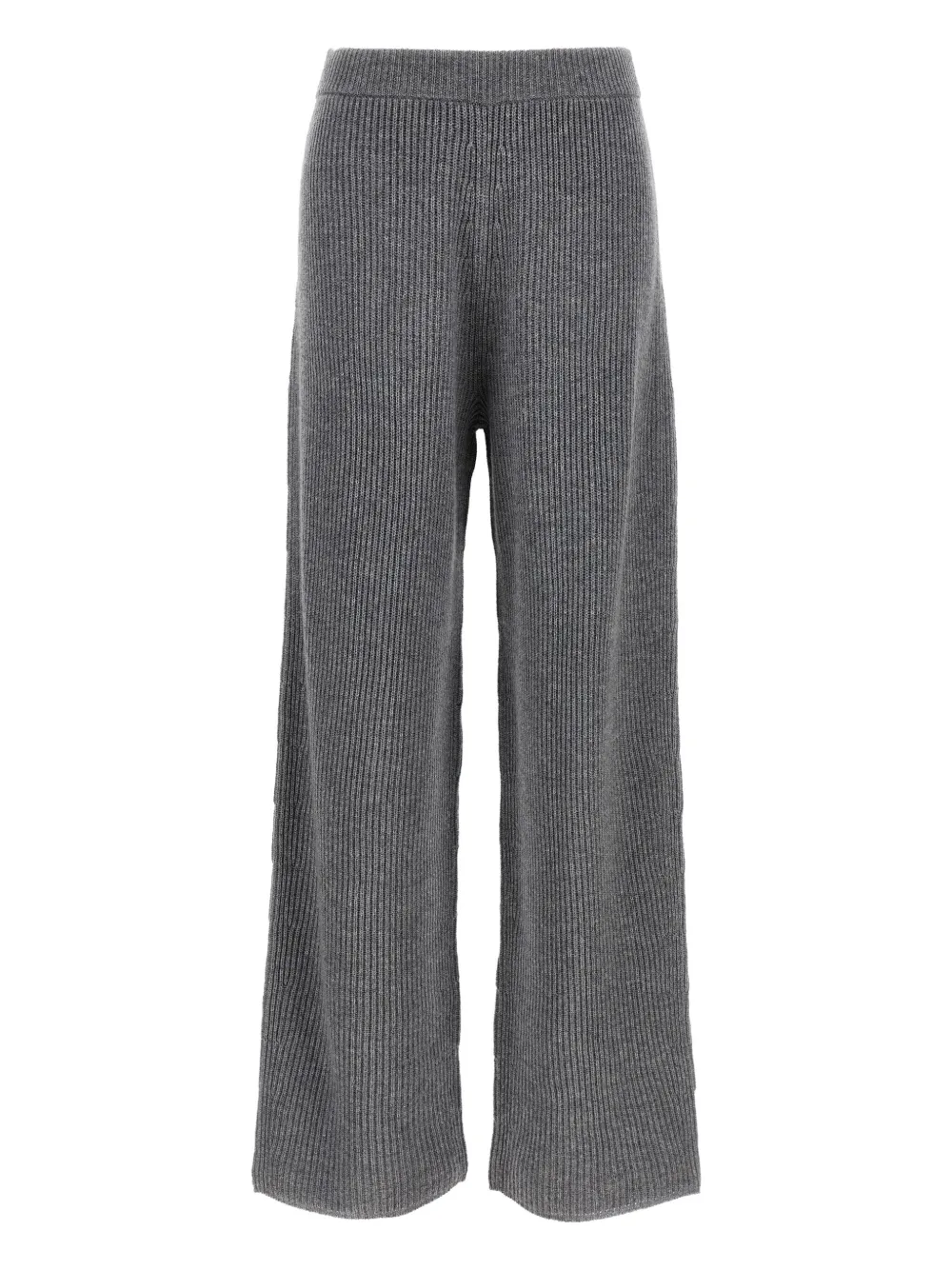 

Прямые брюки в рубчик Sportmax, серый