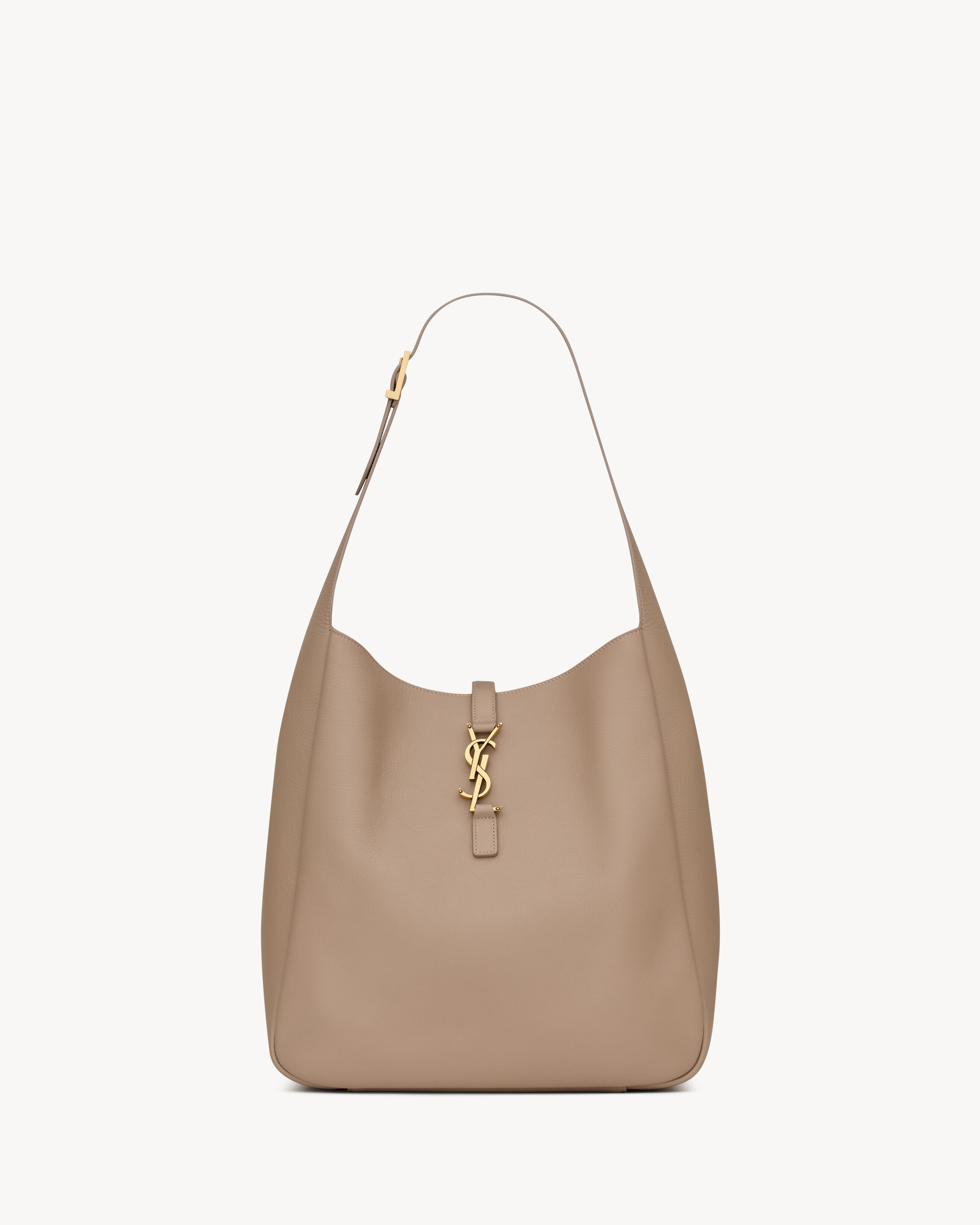 

LE 5 À 7 суппл ЛАРДЖ из зернистой кожи SAINT LAURENT, бежевый