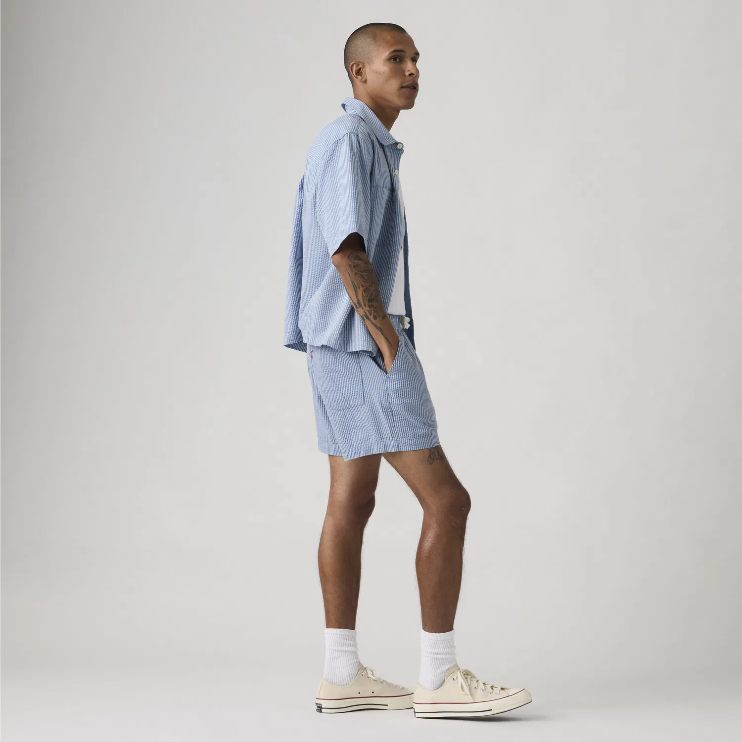 Мужские шорты Easy Seersucker 6 дюймов Levi's, Blue — фото 4