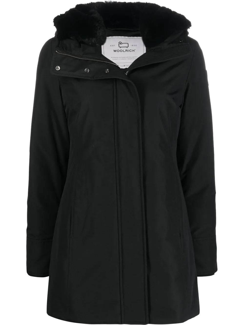 

Парка с нашивкой-логотипом WOOLRICH, черный