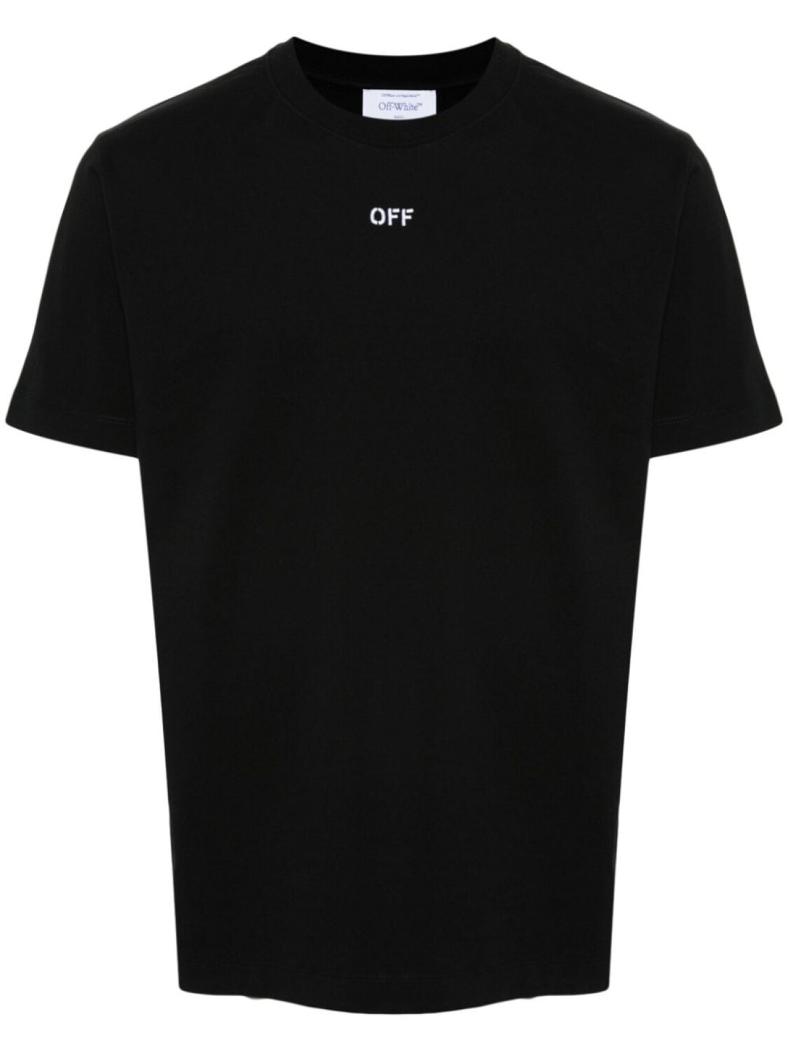 

Off-White футболка из хлопка с вышитым логотипом, черный