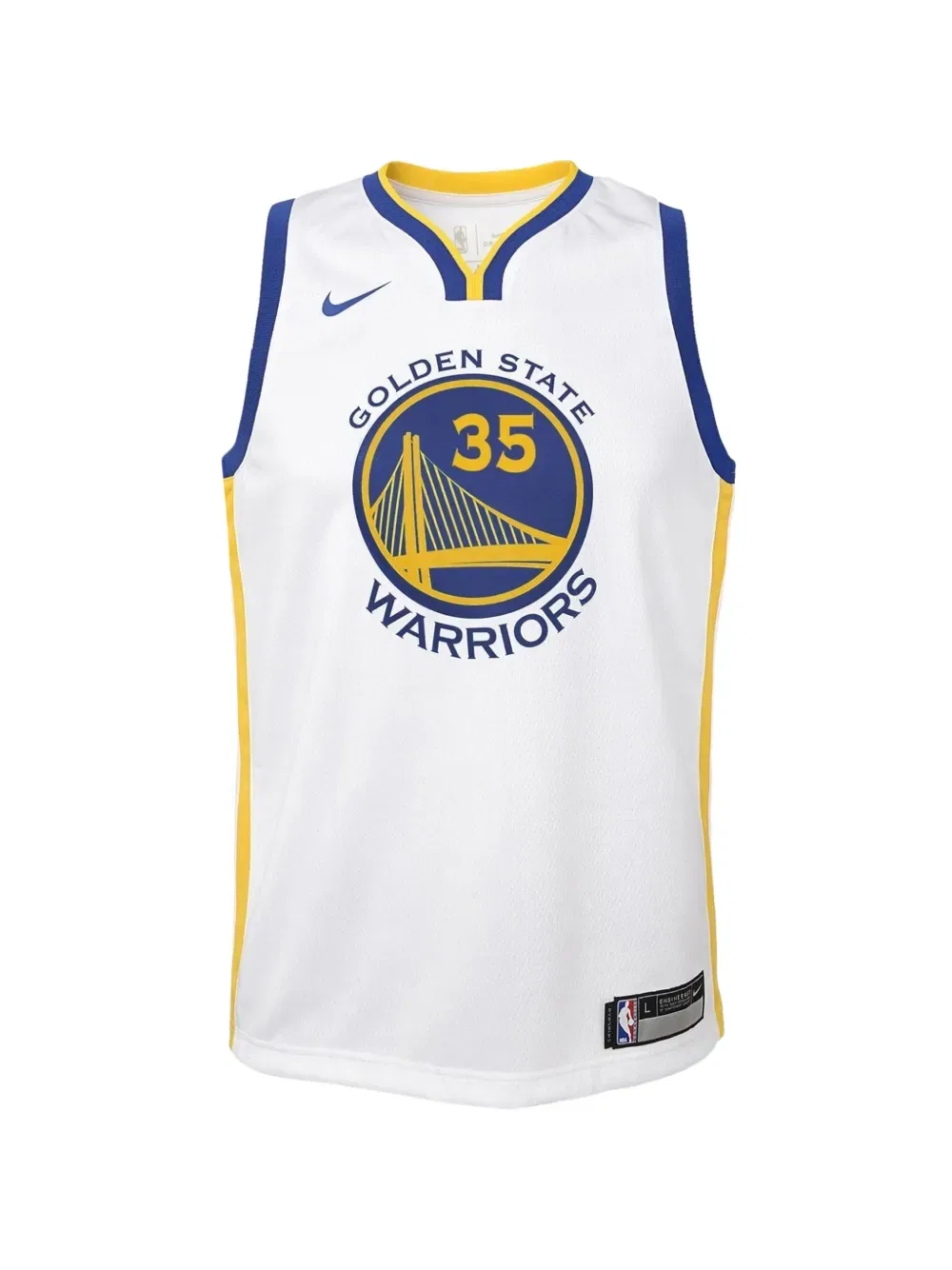 Жилет NBA Golden State Warriors x Кевин Дюрант Nike Kids, белый