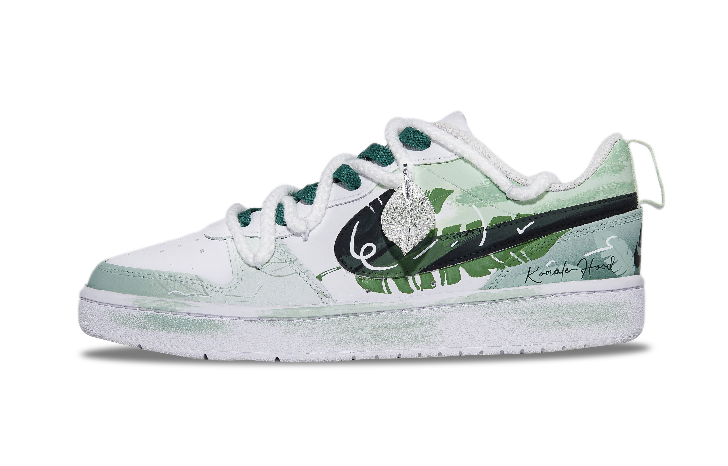 

Кроссовки Court Borough Low 2 с антискользящей амортизацией, износостойкие, низкие, для детей и подростков Nike, зеленый