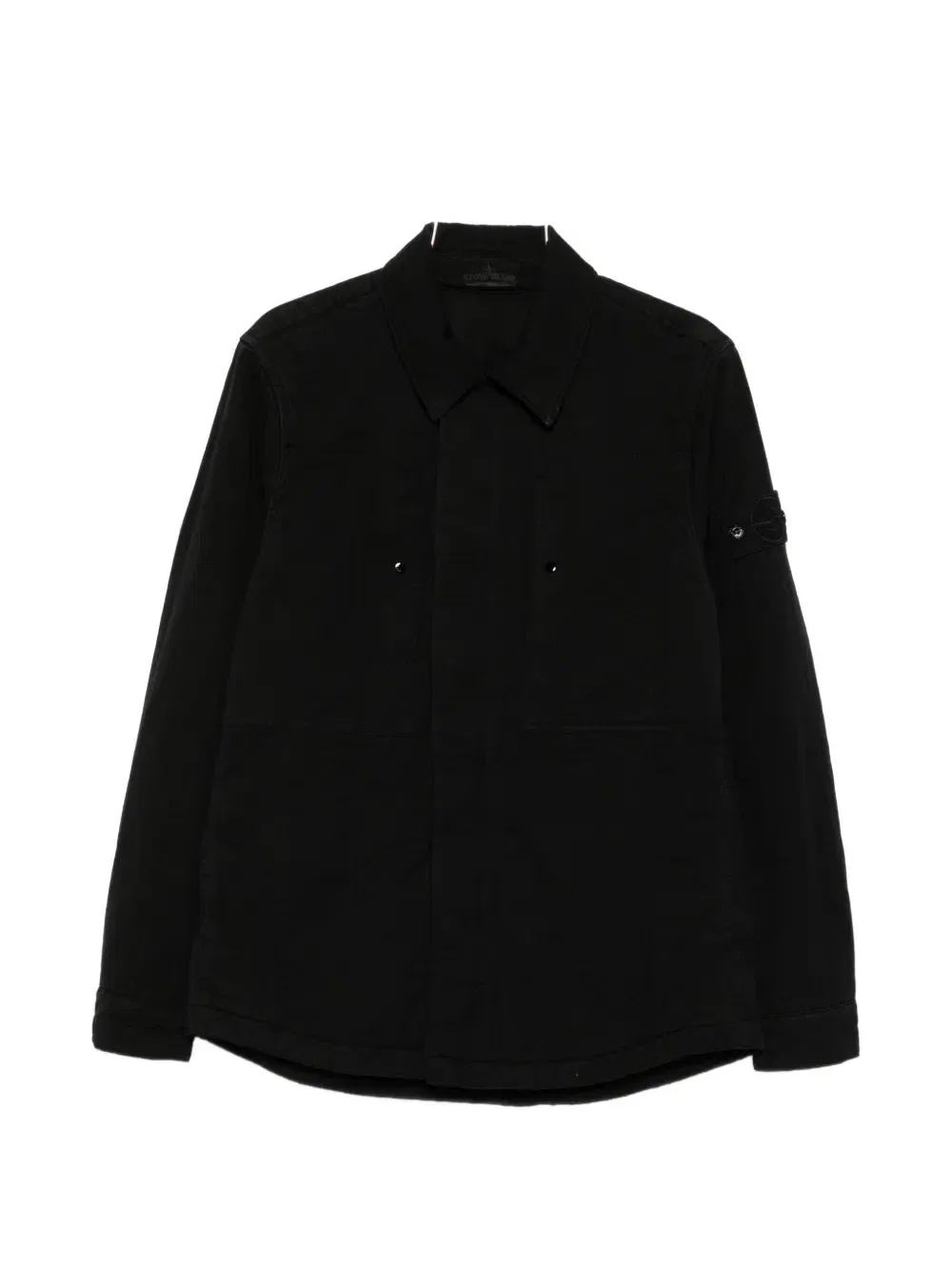Куртка с накладным карманом с логотипом Stone Island, черный