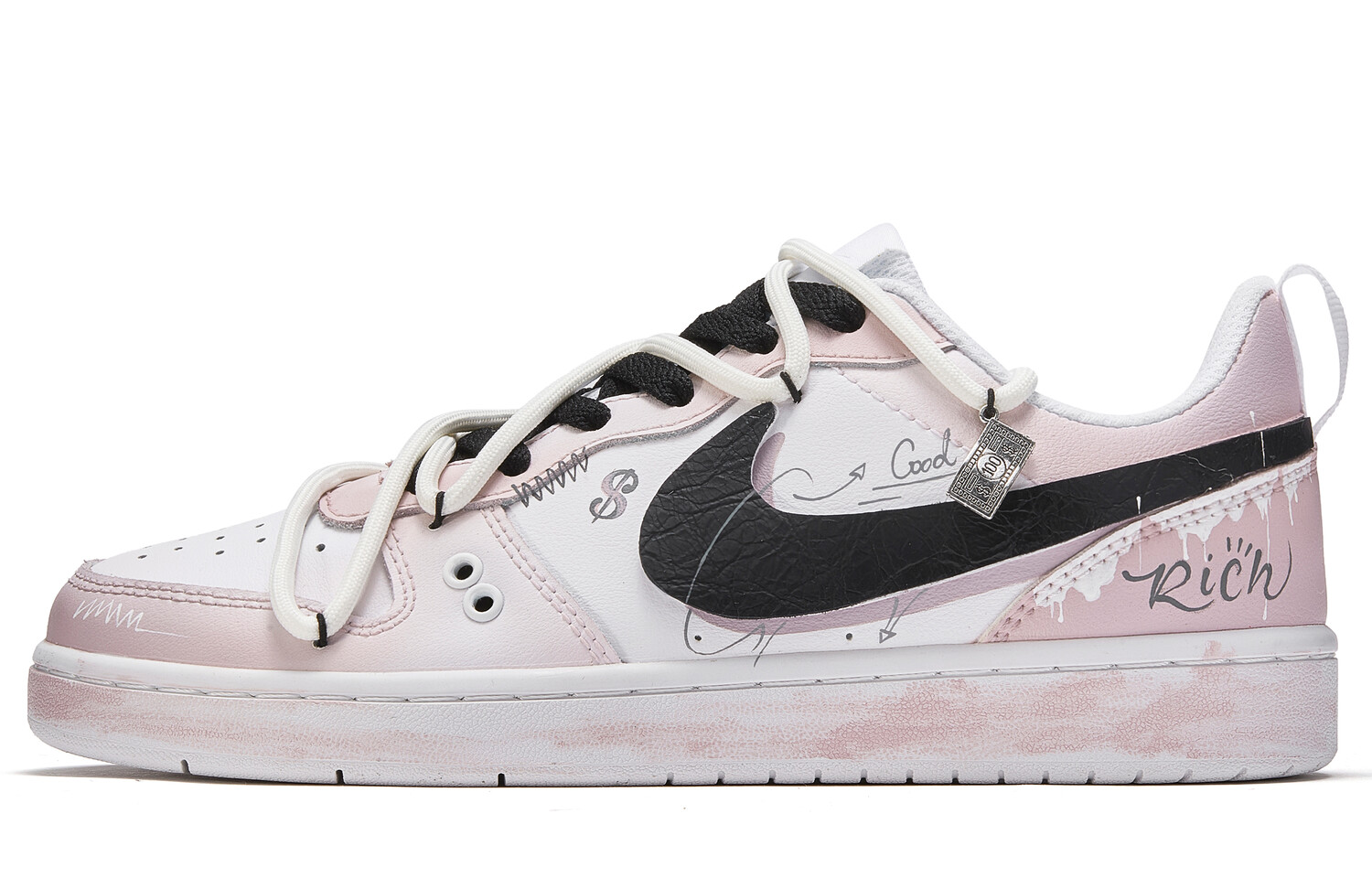 

Кроссовки Nike Court Vision 1 Skateboarding Shoes Women's Low-top White, светло-фиолетовый