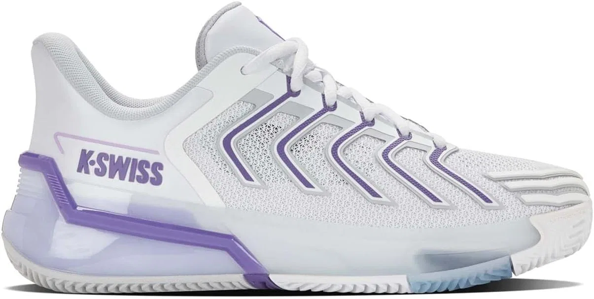 Кроссовки теннисные K-Swiss Ultrashot 4 Clay, White Lunar Rock Purple Haze