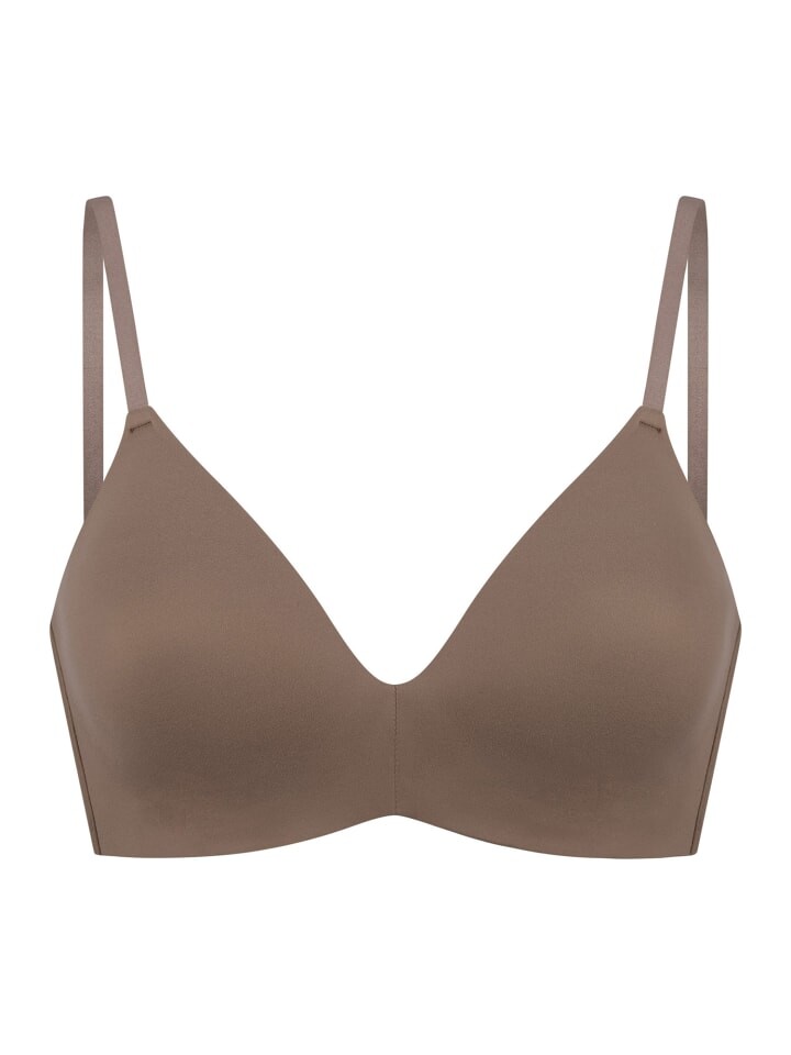 

Бюстгальтер Schiesser Bügelloser BH Invisible Soft Padded, серо-коричневый