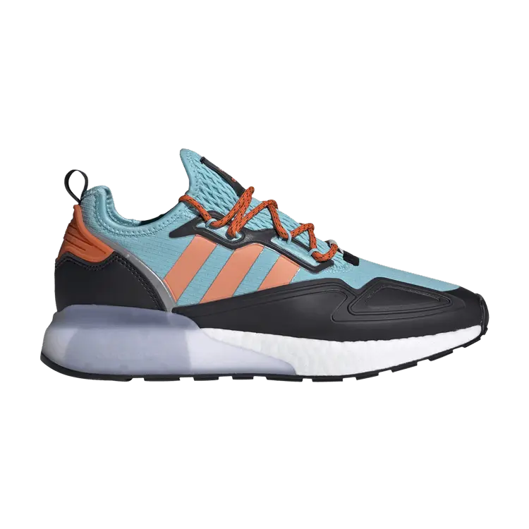 

Кроссовки adidas ZX 2K Boost 'Light Aqua Easy Orange', синий