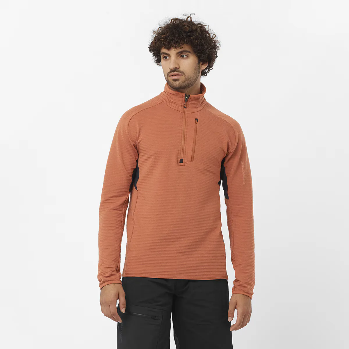 

Мужской флис Salomon Essential Lightwarm, коричневый