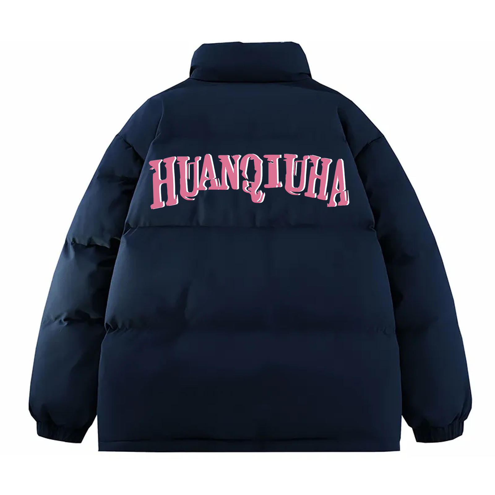 

Пуховик Unisex Stand Collar Thickened Padded Puffer Jacket HUANQIU, темно-синий