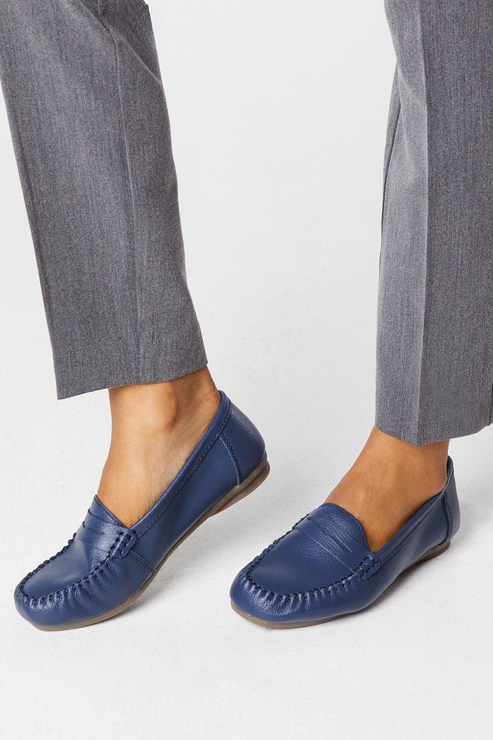 Лоферы кожаные Good For the Sole Nessa, темно-синий