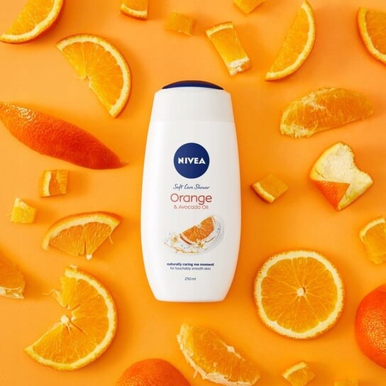 Питательный гель для душа 750мл Nivea, Orange & Avocado Oil Care Shower — фото 4