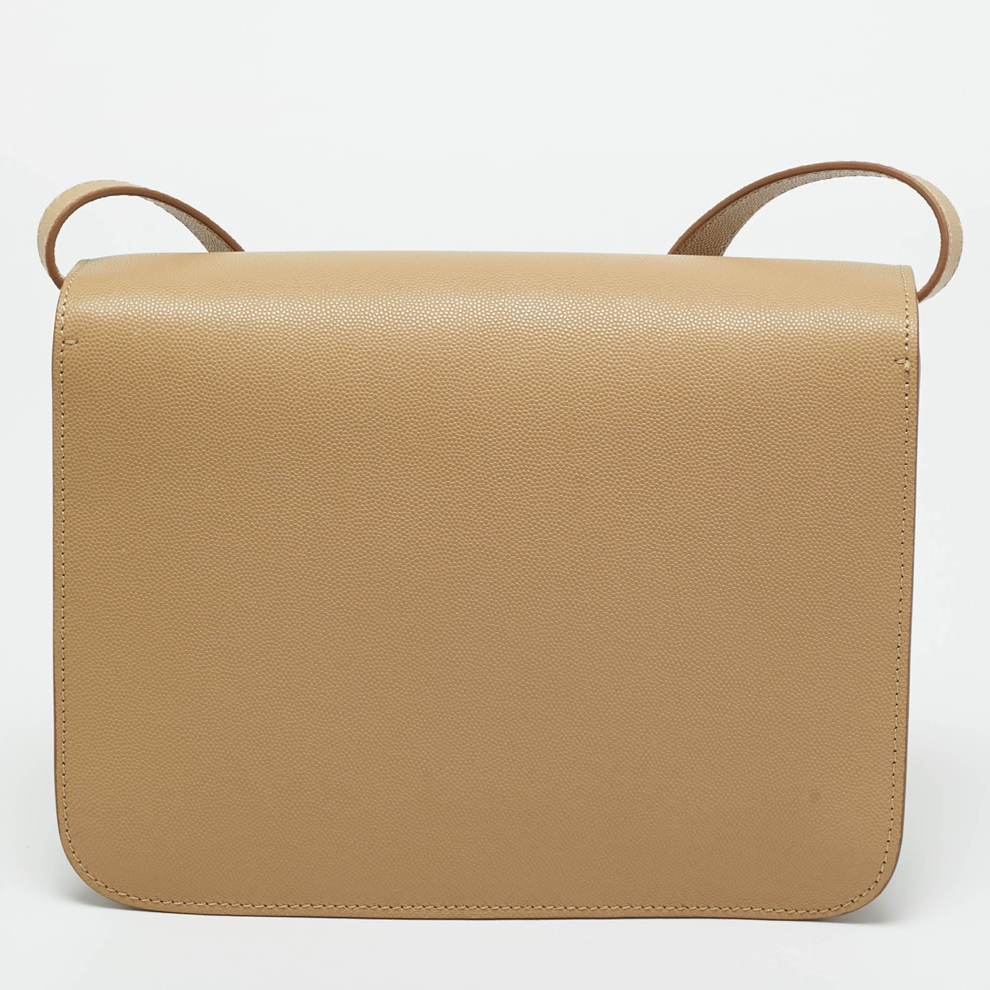 Сумка Burberry Medium TB из зернистой кожи бежевого цвета — фото 4