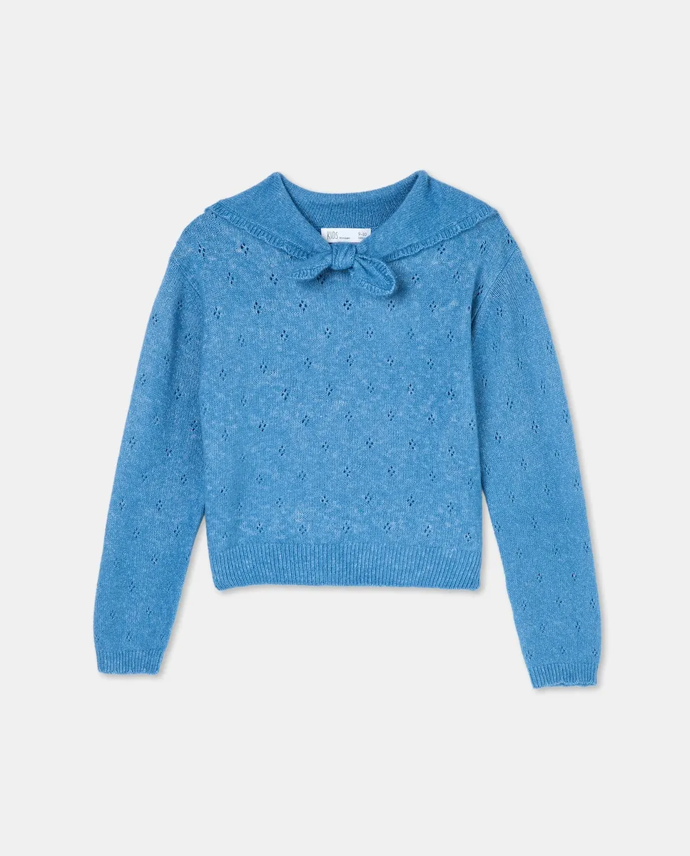 

Детский джемпер с платком на шее Kids El Corte Inglés, синий