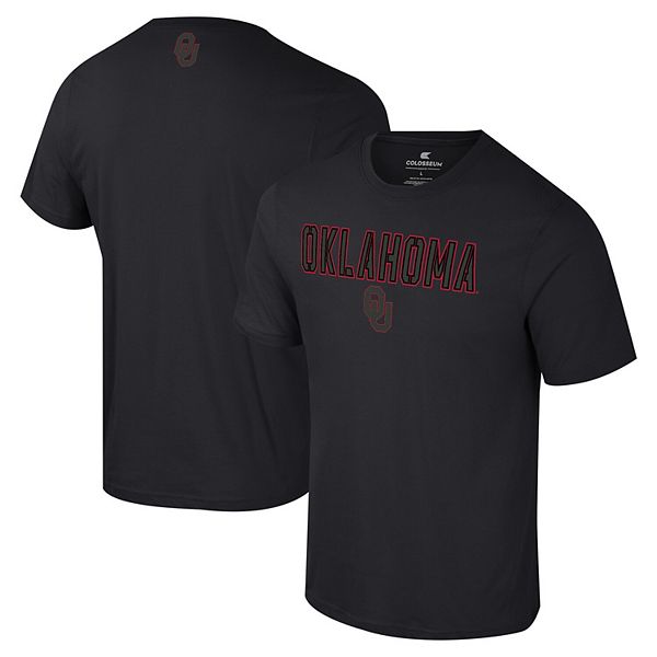 

Мужская черная футболка oklahoma sooners color pop active blend Colosseum