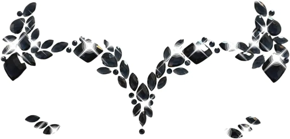 Набор страз для лица Neva Nude Maleficent Black Crystal Sticker — фото 3