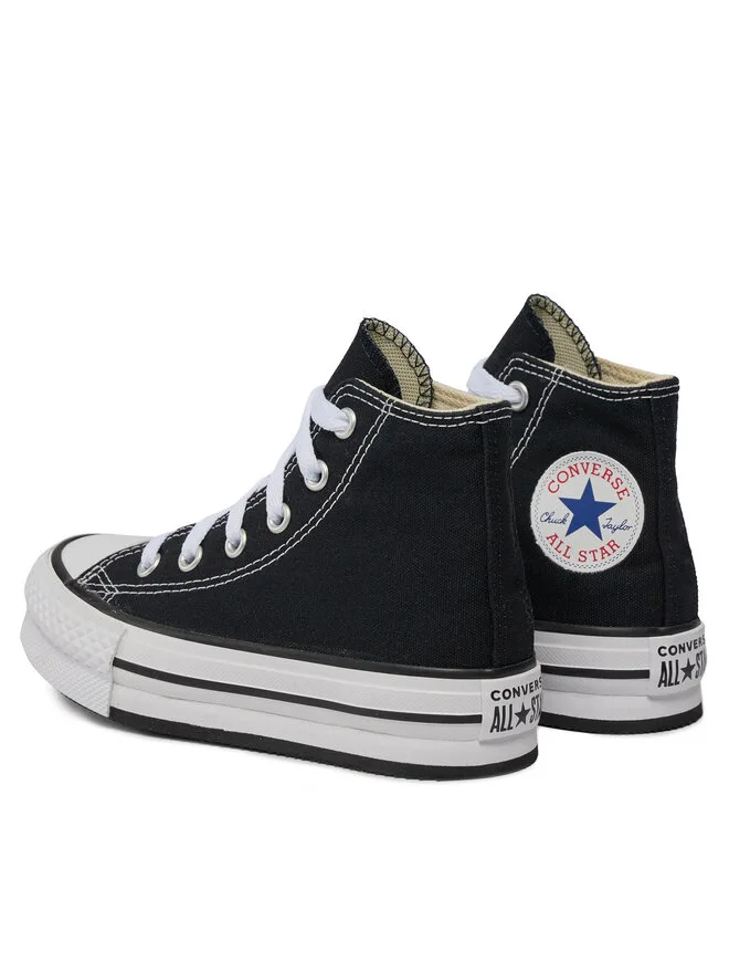 Converse Детские кроссовки Chuck Taylor All Star Lift Platform High Top, модель 372859C, черные — фото 3