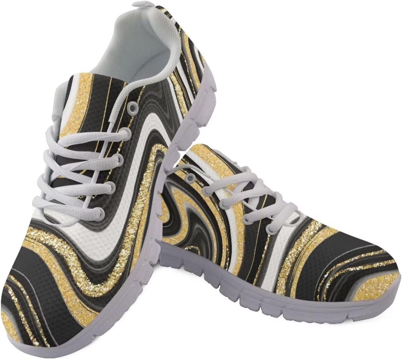 

Кроссовки AmzPrint для мужчин с анималистичным принтом и белой подошвой, обувь для бега и тенниса, кроссовки, размеры 6.5-13.5 US