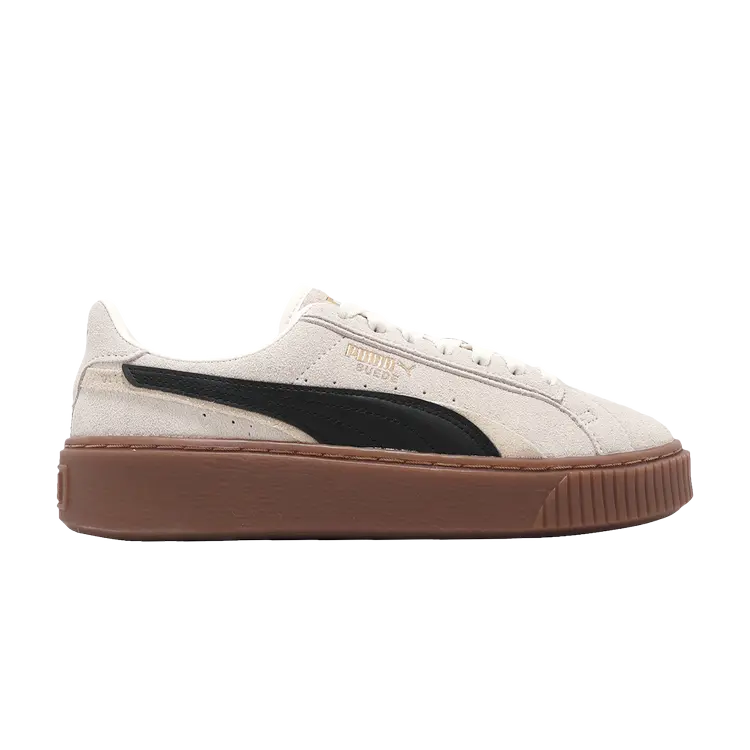 

Кроссовки Wmns Suede Platform Double FS, цвет Ivory Black Gum