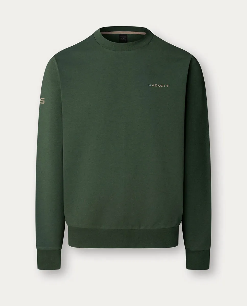 

Мужская однотонная толстовка с логотипом на груди больших размеров Hackett, зеленый