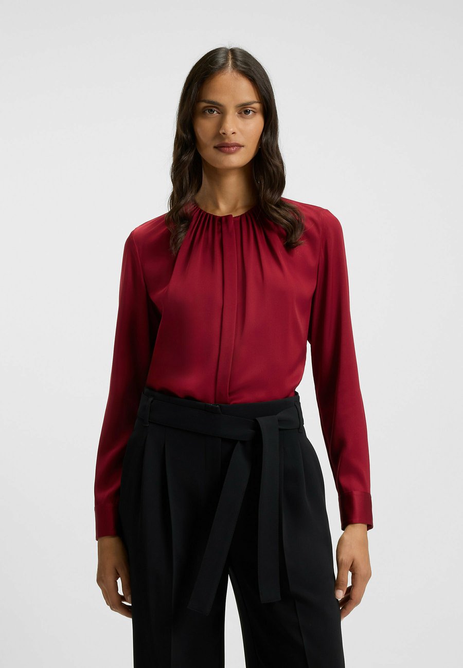 

Блуза BOSS BANORAH, Dark Red Seven/Dark Red