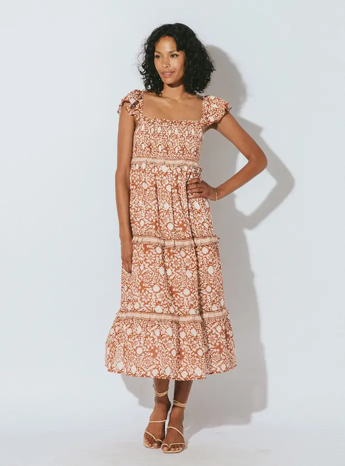 

Платье миди Frida Cleobella, мультиколор