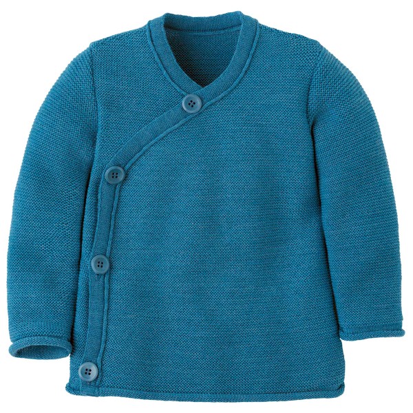 

Детская меланжевая куртка - куртка из мериноса Disana, Taubenblau