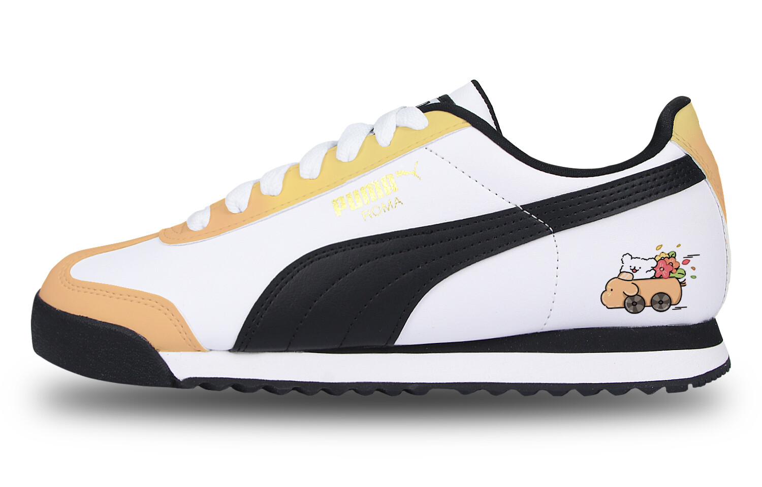 

Кроссовки Puma Roma Training Shoes Unisex Low-top Yellow/White/Black, белый