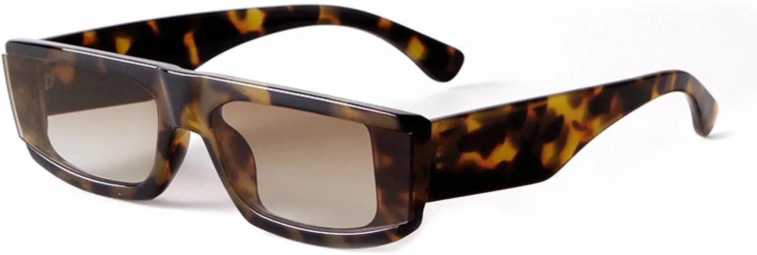 

Солнцезащитные очки в зеленой прямоугольной оправе, модные квадратные очки для женщин и мужчин, солнцезащитные очки с защитой от УФ-излучения UV400 WNCKSQ, C2