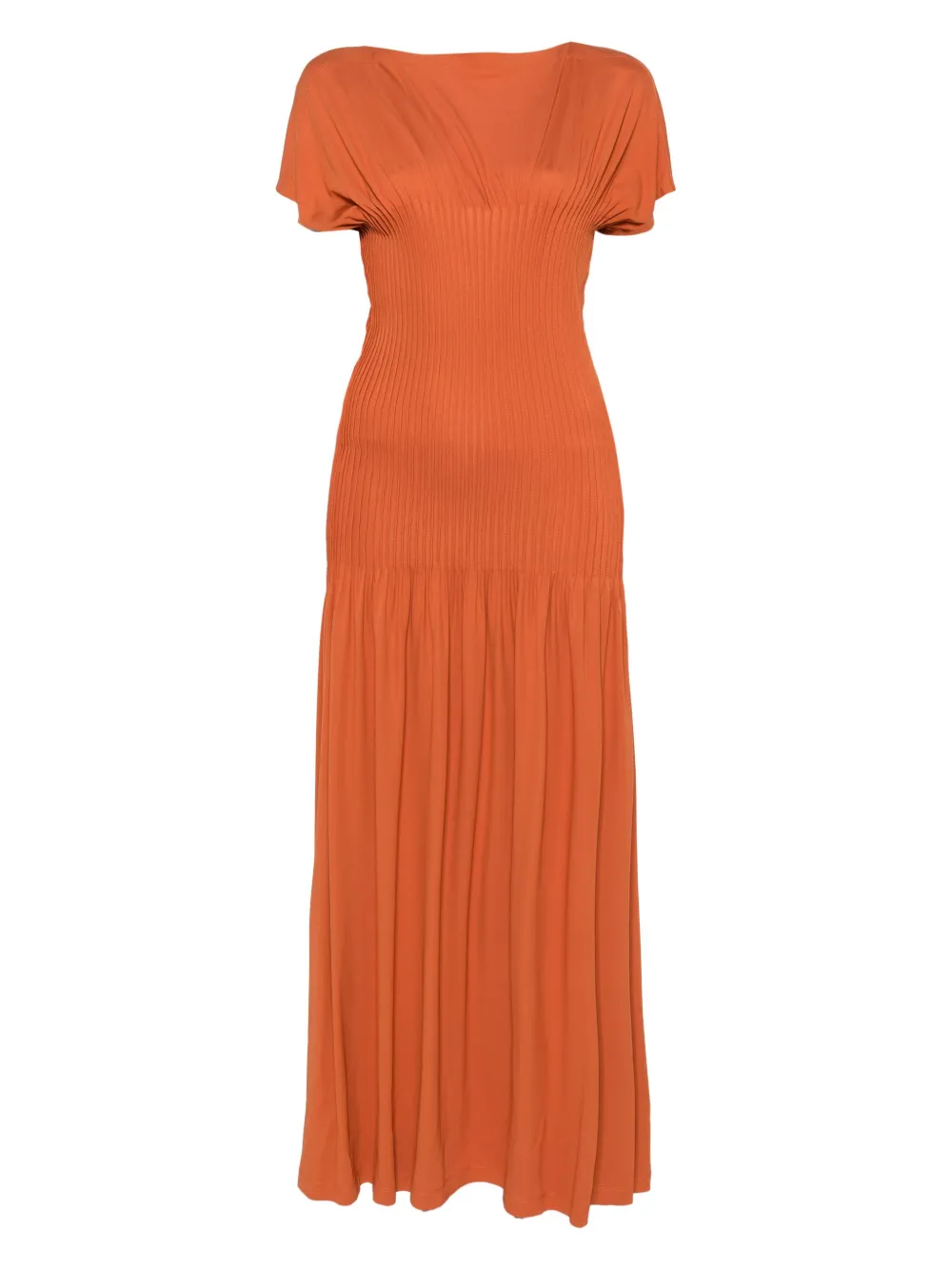 

Платье макси со складками TOTEME, коричневый