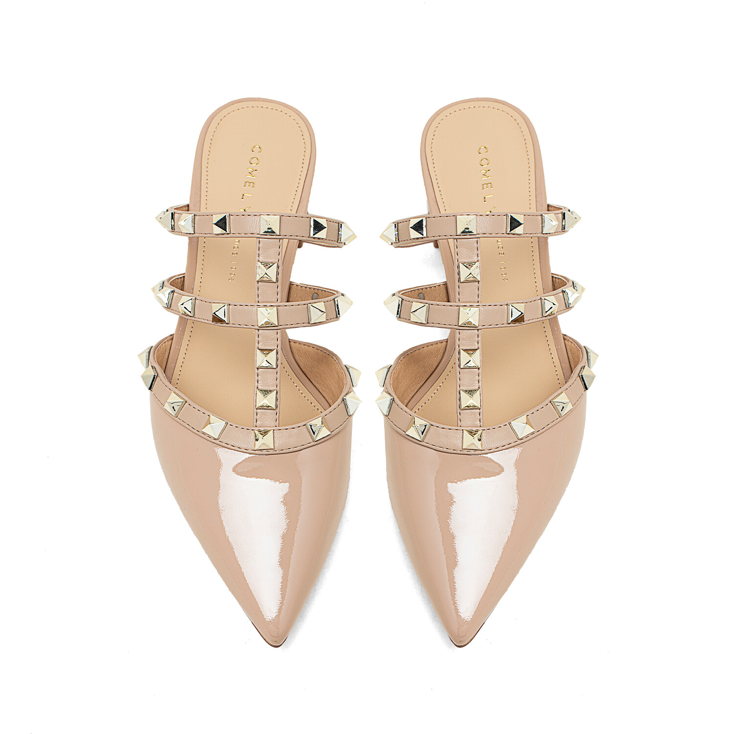 Мюли женские с закрытым носком женские Comely, цвет Pink/apricot — фото 4