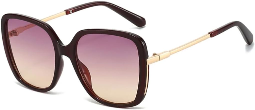 

Модные женские солнцезащитные очки с леопардовым принтом, ретро-градиентные очки с защитой от УФ-излучения UV400, трендовые мужские солнцезащитные очки HHZZYVY, Purple Yellow