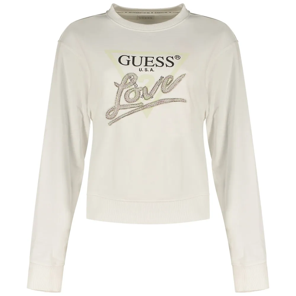 

Толстовка Guess Cn Love Triangle, белый