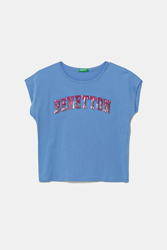 

Детская хлопковая футболка United Colors Of Benetton, синий