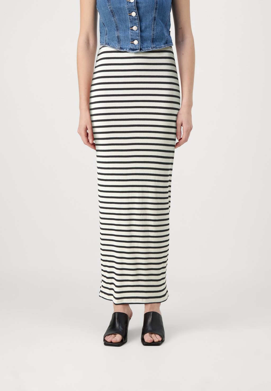 

Юбка макси NMRHEA BACK SLIT SKIRT Noisy May, белый